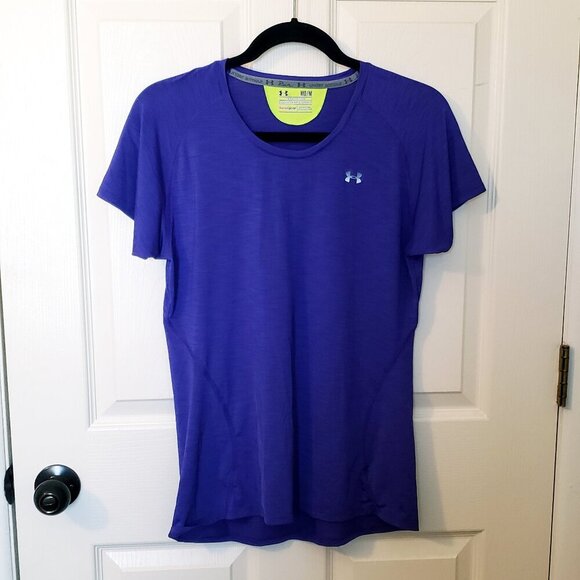 Under Armour Women's Purple T-Shirt - Picture 1 of 2